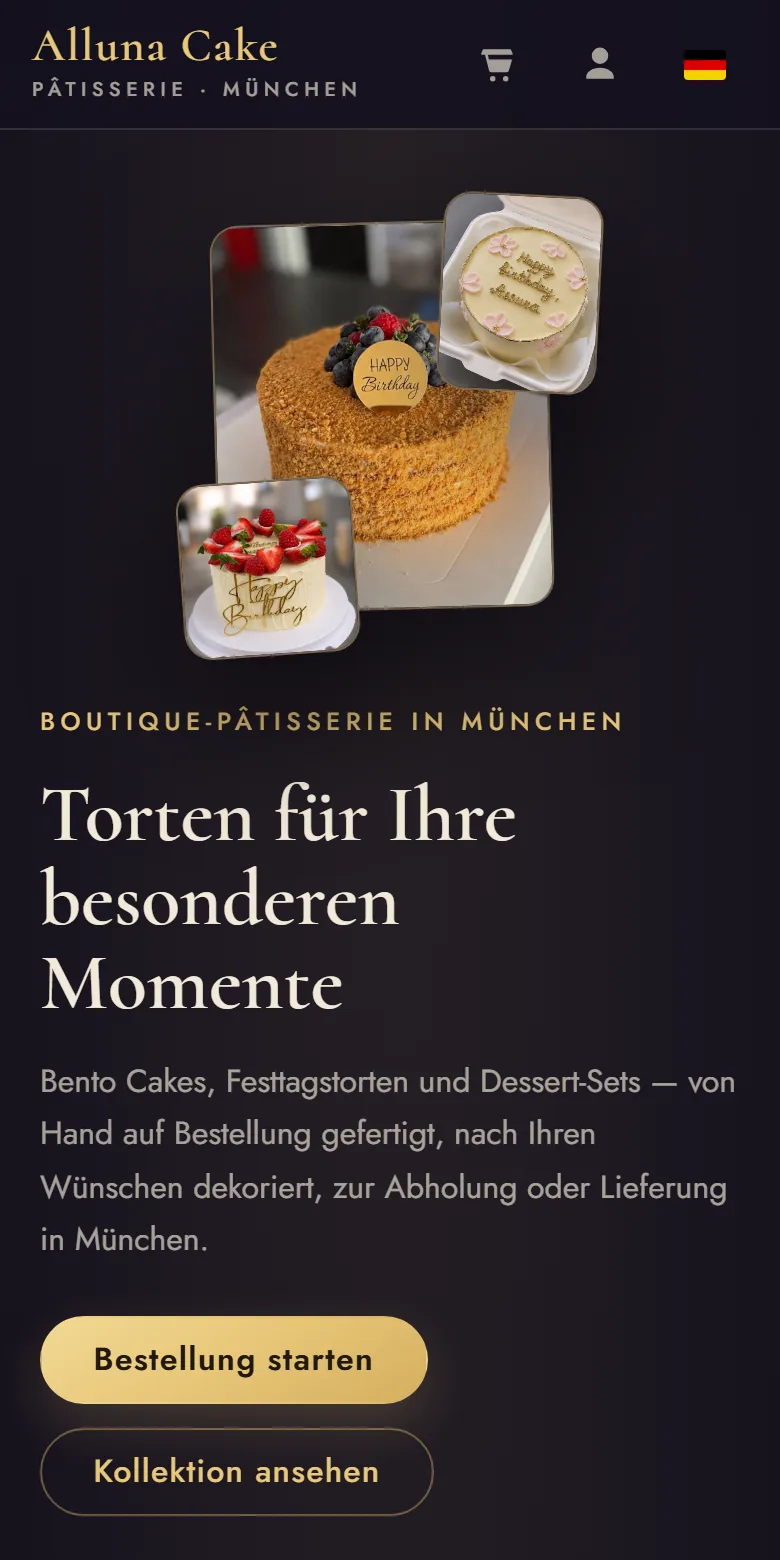 allunacake.de auf dem Smartphone